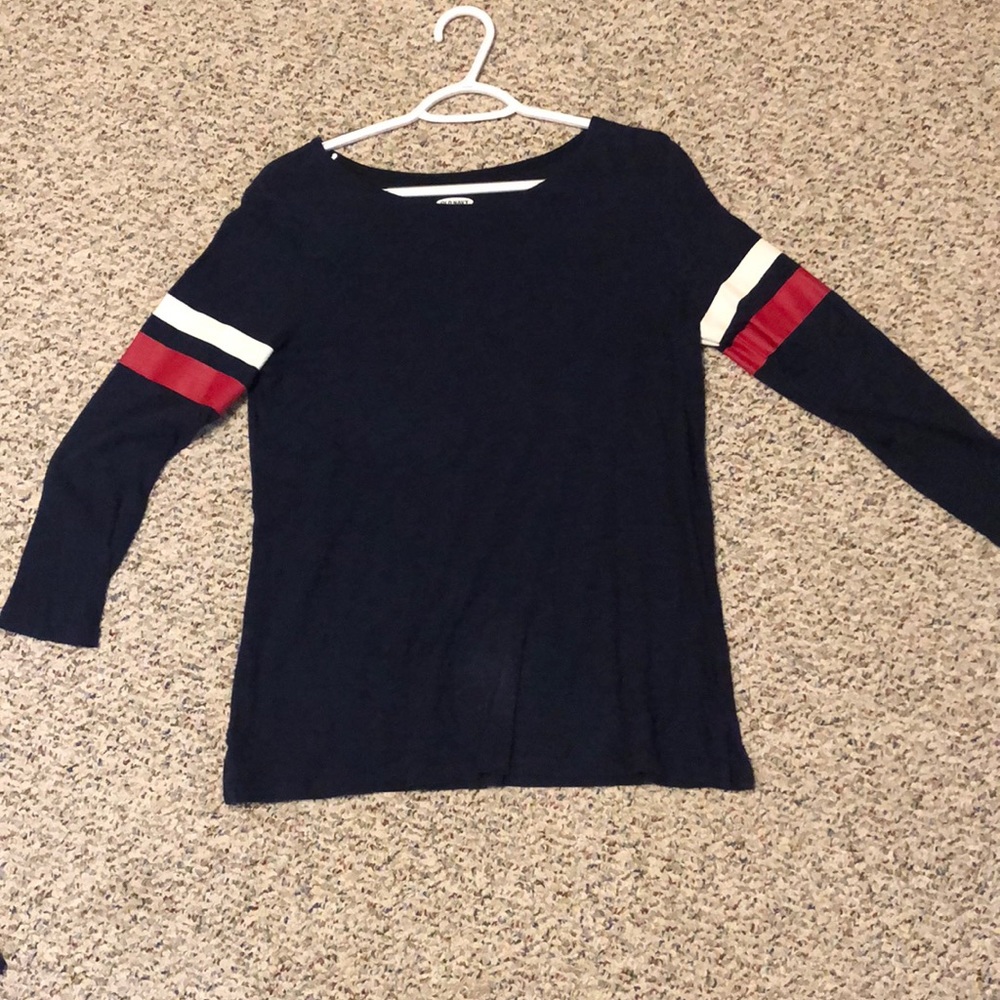 Striped navy blue long sleeve